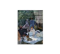 Artopweb CrystalArt 80 × 60 cm Cadre Plexiglass Effet Verre Brillant Léger Prêt à Suspendre Eco-Friendly - The breakfast outdoors. central section de Monet Claude