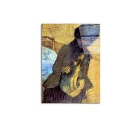 Artopweb CrystalArt 80 × 60 cm Tableau Plexiglass effet verre brillant léger prêt à accrocher décoration maison art design italien écologique - Mary Cassatt with her dog de Degas Edgar