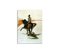 Artopweb CrystalArt 80 × 60 cm Tableau Plexiglass effet verre brillant léger prêt à accrocher décoration maison art design italien écologique Horse in the Ring de Toulouse-Lautrec