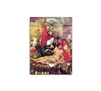 Artopweb CrystalArt 80 × 60 cm Tableau Plexiglass effet verre brillant léger prêt à accrocher décoration maison art design italien écologique - Lamentation of Christ par Albrecht Dürer
