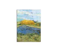 Artopweb CrystalArt 80 × 60 cm Tableau Plexiglass effet verre brillant léger prêt à accrocher décoration maison art design italien écologique - Barn on a rainy day par Van Gogh Vincent