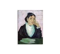 Artopweb CrystalArt 80 × 60 cm Tableau Plexiglass effet verre brillant léger prêt à accrocher décoration maison art design italien écologique - Portrait of Madame Ginoux de Van Gogh Vincent