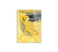 Artopweb CrystalArt 80 × 60 cm Tableau Plexiglass Effet Verre Brillant Léger Prêt à Suspendre Décoration Maison Art Design Italien Eco-Friendly - The Traveller de Toulouse-Lautrec