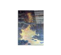 Artopweb CrystalArt 80 × 60 cm Tableau Plexiglass Effet Verre Brillant Léger Prêt à Suspendre Décoration Maison Art Design Italien Eco-Friendly - Water lies. water landscape II de Monet Claude