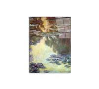 Artopweb CrystalArt 80 × 60 cm Tableau Plexiglass Effet Verre Brillant Léger Prêt à Suspendre Décoration Maison Art Design Italien Eco-Friendly - Water lies. water landscape VI de Monet Claude