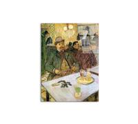 Artopweb CrystalArt 80 × 60 cm Tableau Plexiglass Effet Verre Brillant Léger Prêt à Suspendre Décoration Maison Art Design Italien Eco-Friendly - Mr Boileau de Toulouse-Lautrec