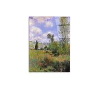 Artopweb CrystalArt 80 × 60 cm Tableau Plexiglass Effet Verre Brillant Léger Prêt à Suspendre Décoration Maison Art Design Italien Eco-Friendly - Sentier ile Saint-Martin 1880" par Monet Claude