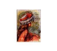 Artopweb CrystalArt 80 × 60 cm Tableau Plexiglass Effet Verre Brillant Léger Prêt à Suspendre Décoration Maison Art Design Italien Eco-Friendly Fille Tête de Renoir Pierre-Auguste