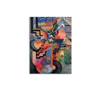 Artopweb CrystalArt 80 × 60 cm Tableau Plexiglass Effet Verre Brillant Léger Prêt à Suspendre Eco-Friendly - Couleur composition colorée (Hommage àì ? Sebastin Johann Bach) par Macke August