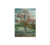 Artopweb CrystalArt 80 × 60 cm Tableau Plexiglass Effet Verre Brillant Léger Prêt à Suspendre Eco-Friendly - Pink Peach Trees Souvenir de Mauve par Van Gogh Vincent