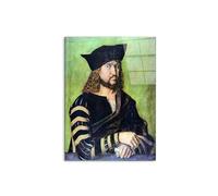 Artopweb CrystalArt 80 × 60 cm Tableau Plexiglass Effet Verre Brillant Léger Prêt à Suspendre Eco-Friendly - Portrait of Friedrich des Weisen par Albrecht Dürer