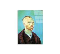 Artopweb CrystalArt 80 × 60 cm Tableau Plexiglass Effet Verre Brillant Léger Prêt à Suspendre Eco-Friendly - Self-Portrait Dedicated to Paul Gauguin par Van Gogh Vincent
