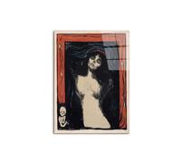 Artopweb CrystalArt 80 x 60 cm Tableau Plexiglass effet verre brillant léger prêt à accrocher décoration maison art design italien écologique - Madonna di Munch Edvard