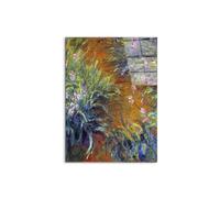 Artopweb CrystalArt 80 x 60 cm Tableau Plexiglass effet verre brillant léger prêt à accrocher décoration maison art design italien écologique - Irises de Van Gogh Vincent