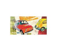 Artopweb CrystalArt Art Studio 50 x 100 cm Tableau Plexiglass Effet Verre Brillant Léger Prêt à Suspendre Décoration Maison Art Design Italien Eco-Friendly - Fivehundred Red