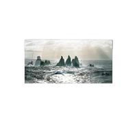 Artopweb CrystalArt Art Studio 50 x 100 cm Tableau Plexiglass Effet Verre Brillant Léger Prêt à Suspendre Décoration Maison Art Design Italien Eco-Friendly - Spanish Sea of Art Studio