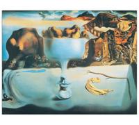 Artopweb Dalì-Apparition of Face and Fruit Dish on A Beach Panneaux Decoratifs, Multicolore, 96x74 Cm