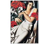 Artopweb De Lempicka-Portrait De Madame P. Panneaux Decoratifs, Bois d'ingénierie, Multicolore, 86x131 Cm