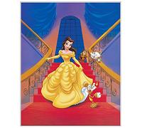 Artopweb Disney-Belle-Getting to Know You Panneaux Decoratifs, Multicolore, 40x50 Cm