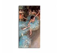 Artopweb EarthArt Materic 100 × 50 cm Tableau matériel 3D effet pinceau léger prêt à accrocher décoration maison art design italien écologique - The Greens dancers de Degas Edgar