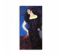 Artopweb EarthArt Materic 100 x 50 cm Tableau matériel 3D effet pinceau léger prêt à accrocher écologique - Portrait of Rose von Rosthorn-Friedmann par Klimt Gustav