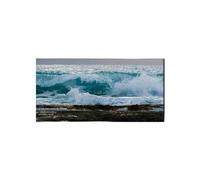 Artopweb EarthArt Materic 50 × 100 cm Tableau matériel 3D effet pinceau léger prêt à accrocher décoration maison art design italien écologique - Wave d'Art Studio