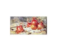 Artopweb EarthArt Materic 50 × 100 cm Tableau matériel 3D effet pinceau léger prêt à accrocher décoration maison art design italien écologique - Onions de Renoir Pierre-Auguste