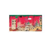 Artopweb EarthArt Materic 50 × 100 cm Tableau matériel 3D effet pinceau léger prêt à accrocher décoration maison art design italien écologique - Abstract Italian City di Art Studio