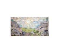 Artopweb EarthArt Materic 50 × 100 cm Tableau matériel 3D effet pinceau léger prêt à accrocher décoration maison art design italien écologique - The Sun di Art Studio