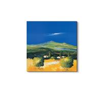 Artopweb EarthArt Materic 50 × 70 cm | Tableau matériel 3D effet brossé, léger et prêt à accrocher | Décoration de maison Art Design Italien Eco-Friendly - Tuscany Blue Sky par Art Studio
