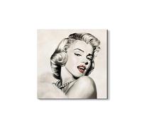 Artopweb EarthArt Materic 50 × 70 cm | Tableau matériel 3D effet brossé, léger et prêt à accrocher | Décoration de maison Art Design Italien Eco-Friendly - Homage to Marilyn 18" par Art Studio