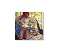 Artopweb EarthArt Materic 50×70 cm | Tableau matériel 3D effet brossé, léger et prêt à accrocher | Décoration de la maison Art Design Italien Eco-Friendly - Nude Woman de Degas Edgar