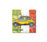 Artopweb EarthArt Materic 50 × 70 cm | Tableau matériel 3D effet brossé, léger et prêt à accrocher| Décoration de la maison Art Design Italien Eco-Friendly - Fivehundred Yellow Thunder par Art Studio