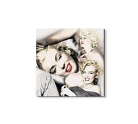 Artopweb EarthArt Materic 50 × 70 cm | Tableau matériel 3D effet brossé, léger et prêt à accrocher | Décoration de maison Art Design Italien Eco-Friendly - Homage to Marilyn 28" par Art Studio