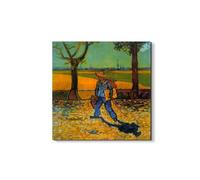 Artopweb EarthArt Materic 50 × 70 cm | Tableau matériel 3D effet brossé, léger et prêt à accrocher | Décoration de maison Art Design Italien Eco-Friendly - Peinture par Van Gogh Vincent