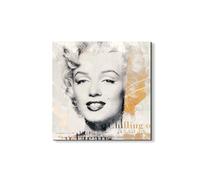 Artopweb EarthArt Materic 50 × 70 cm | Tableau matériel 3D effet brossé, léger et prêt à accrocher | Décoration de maison Art Design Italien Eco-Friendly - Homage to Marilyn 23" par Art Studio