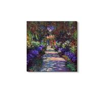 Artopweb EarthArt Materic 50 x 70 cm | Tableau matériel 3D effet brossé, léger et prêt à accrocher | Décoration de maison Art Design Italien Eco-Friendly - Garden at Giverny di My Store