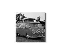 Artopweb EarthArt Materic 50 x 70 cm | Tableau matériel 3D effet brossé, léger et prêt à accrocher | Décoration de maison Art Design Italien Eco-Friendly - VW Camper di Art Studio