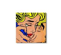 Artopweb EarthArt Materic 50 x 70 cm | Tableau matériel 3D effet brossé, léger et prêt à accrocher | Décoration de maison Art Design Italien Eco-Friendly - Homage to Roy - Kiss di Art Studio