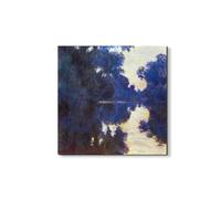 Artopweb EarthArt Materic 50 x 70 cm | Tableau matériel 3D effet brossé, léger et prêt à accrocher | Décoration de maison Art Design Italien Eco-Friendly - Seine in Morning de My Store
