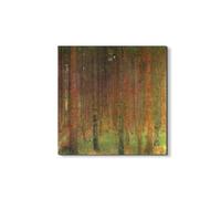 Artopweb EarthArt Materic 50 x 70 cm | Tableau matériel 3D effet brossé, léger et prêt à accrocher | Décoration de maison Art Design Italien Eco-Friendly - Tannenwald II de Klimt Gustav