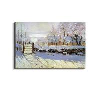 Artopweb EarthArt Materic 53 × 80 cm Tableau matériel 3D effet pinceau léger prêt à accrocher décoration maison art design italien écologique - The Magpie di Monet Claude