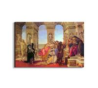 Artopweb EarthArt Materic 53 × 80 cm Tableau matériel 3D effet pinceau léger prêt à accrocher décoration maison art design italien écologique - Slander di Botticelli Sandro