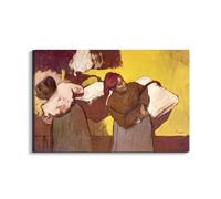 Artopweb EarthArt Materic 53 × 80 cm Tableau matériel 3D effet pinceau léger prêt à accrocher décoration maison art design italien écologique deux femmes de Degas Edgar