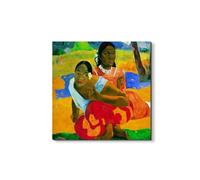 Artopweb EarthArt Materic 58 × 58 cm Tableau matériel 3D effet pinceau léger prêt à accrocher décoration maison art design italien écologique - Homage to Gauguin - When will you marry ?