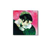 Artopweb EarthArt Materic 58 × 58 cm Tableau matériel 3D effet pinceau léger prêt à accrocher décoration maison art design italien écologique - Homage to Marc - The Pink Lovers