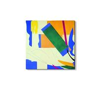 Artopweb EarthArt Materic 58 × 58 cm Tableau matériel 3D effet pinceau léger prêt à accrocher décoration maison art design italien écologique - Homage to Matisse - Memory Of Oceania