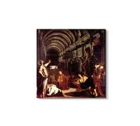 Artopweb EarthArt Materic 58 × 58 cm Tableau matériel 3D effet pinceau léger prêt à accrocher écologique - Discovery of the corpse of St. Mark de Tintoretto