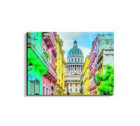 Artopweb EarthArt Materic 58 × 78 cm Tableau matériel 3D effet pinceau léger prêt à accrocher décoration maison art design italien écologique - Hauser in calle barcelone Havanna