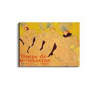 Artopweb EarthArt Materic 58 x 78 cm Tableau matériel 3D effet pinceau léger prêt à accrocher décoration maison art design italien écologique Mlles Eglantines II de Toulouse-Lautrec